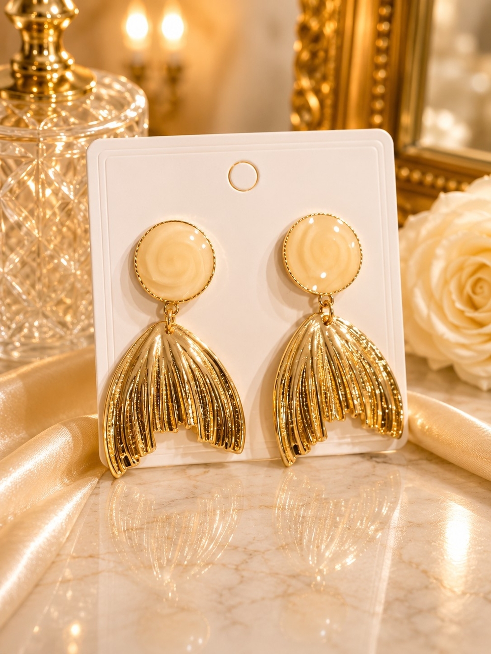 🧜‍♀️ Mermaid Tail Drop Earrings - Women Jewelry